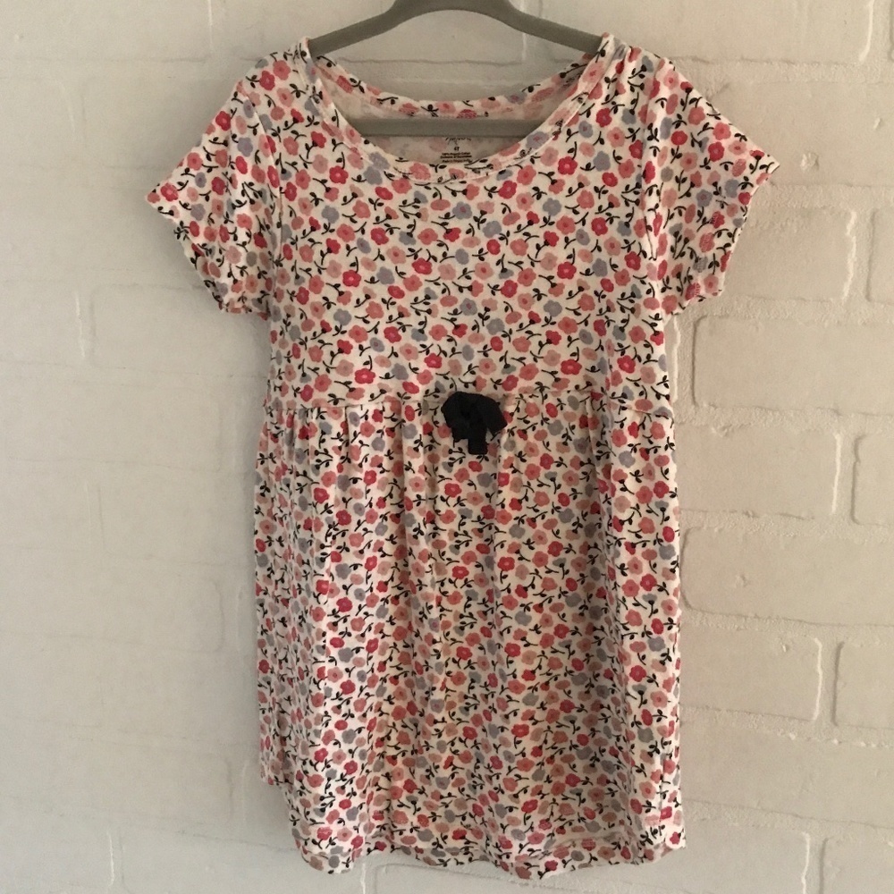 Touched by nature Girl’s Dress/Tunic Lovely Floral Short sleeve Size 4T